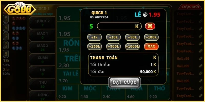 Đánh giá hệ số trả thưởng xổ số Keno Go88