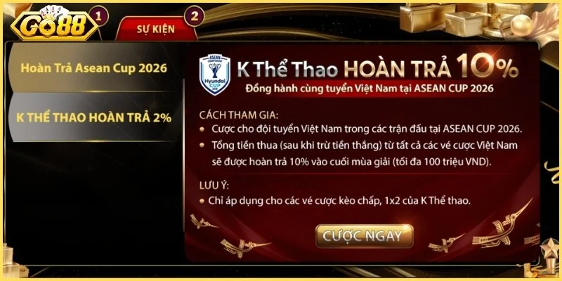Đăng Ký Go88 - Hướng Dẫn Chi Tiết An Toàn Trong 1 Phút 4 Danh mục ưu đãi hấp dẫn dành cho hội viên mới tham gia