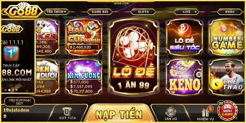 Vài nét về sức hấp dẫn của sảnh xổ số go88 hiện nay